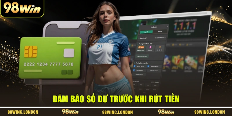 Đảm bảo số dư trước khi rút tiền