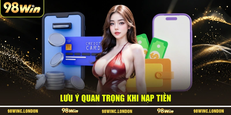 Lưu ý quan trọng khi nạp tiền